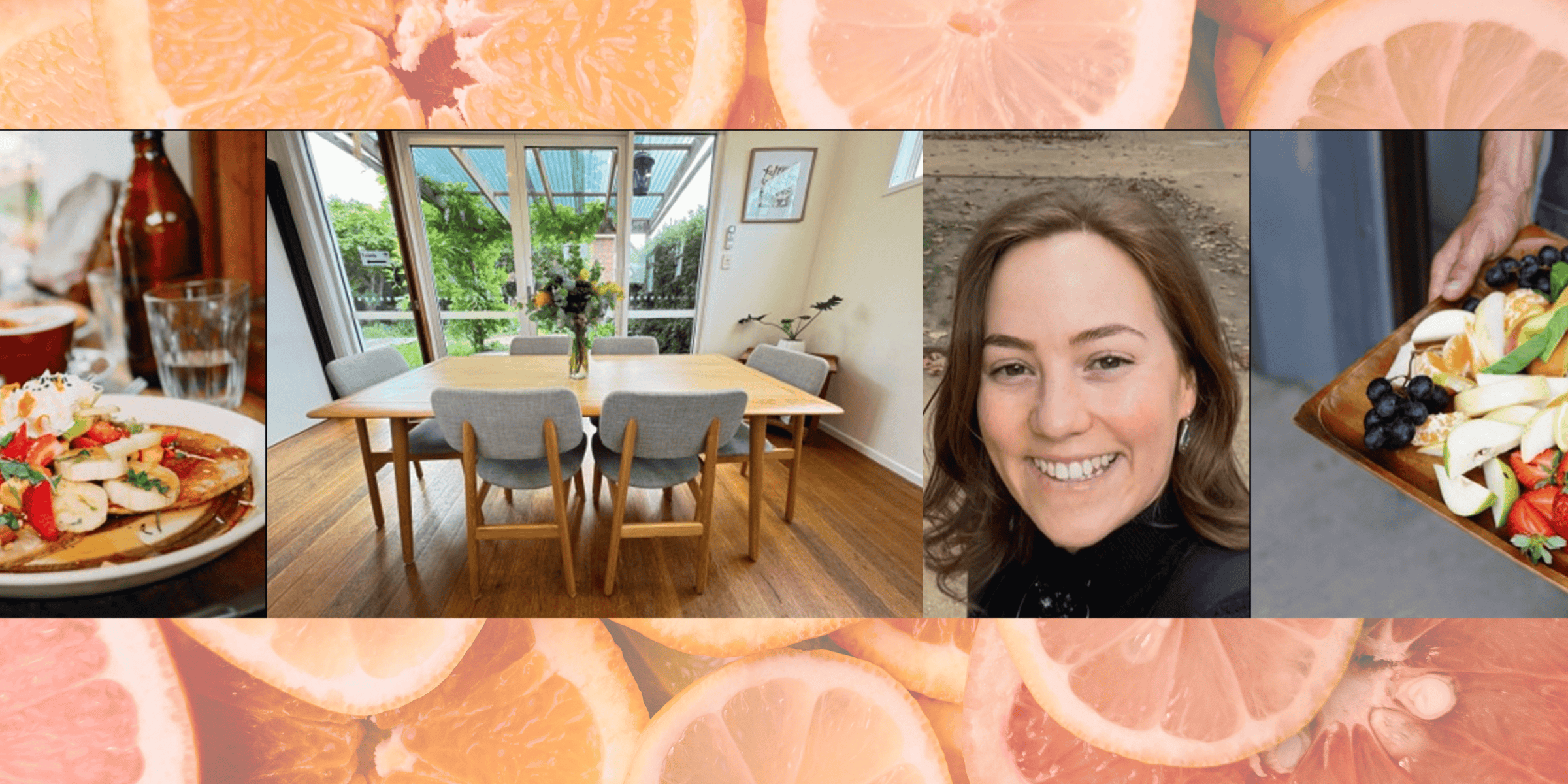 Group Lunch with Georgie! A dietitian inviting people with eating disorders to come and have lunch at her welcoming dining table